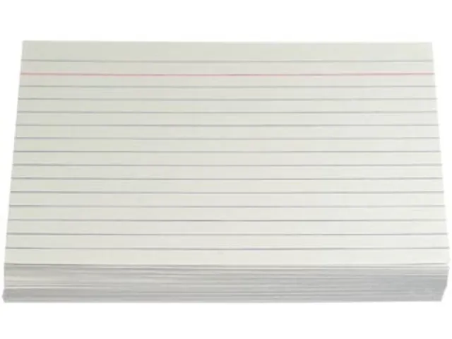 Witte Systeemkaarten 10x15 cm Lijn