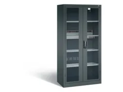 acculaadkast 1950x930x500mm 5stekkerdozen 230V cil.-slot front RAL7016
