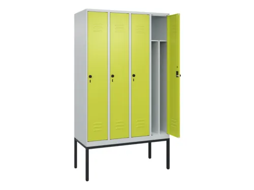 locker voor scheiding van kleding,HxBxD 2120x1200x500mm,4vak