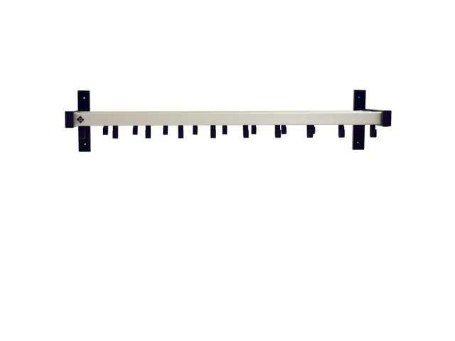 Pro-line Wandgarderobe 19 Haken grijs zwart