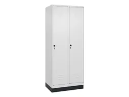 locker,HxBxD 1950x800x500mm,2vak,vak B 400mm,draaigrendel,sokkel