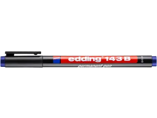 Viltstift edding 143 schuin 1-3mm blauw - 3