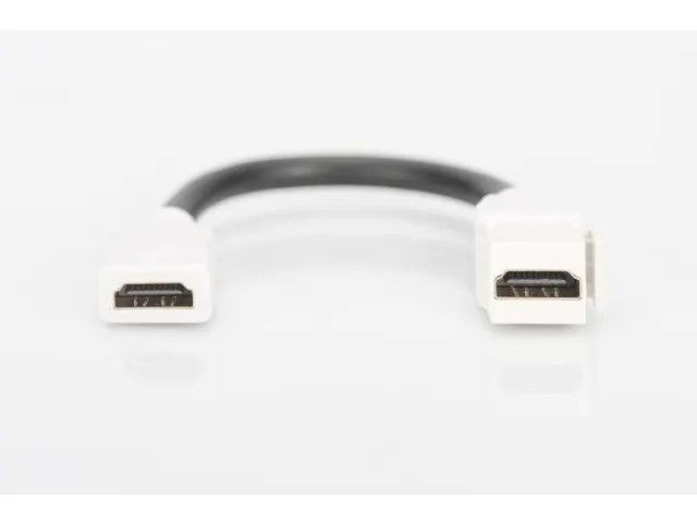 Hdmi 2.0 Keystone Module voor DN-93832 Female/Female 12cm kabel wit