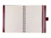 Notitieboek Multo Hannibal A5 roomwit papier 55 vel 120 grams bordeaux