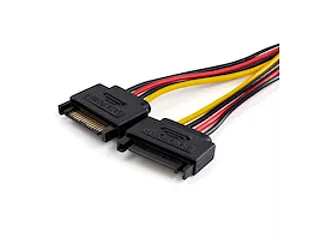 SATA naar LP4 Voedingskabel Adapter 4 Pin LP4 Molex(F)-Dual SATA(M) - 2