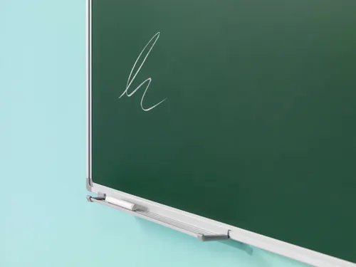 Krijtbord Groen 100x180cm Softline alu-profiel 8mm emaille