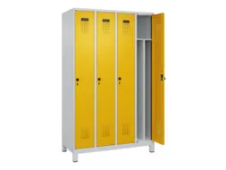 locker voor scheiding van kleding,HxBxD 1950x1200x500mm,4vak