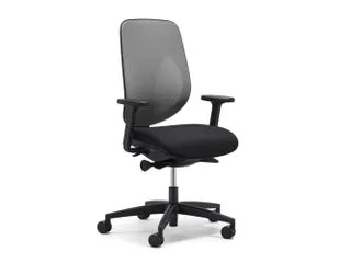 Giroflex Bureaustoel 353 met automatic-move mechanisme Net Grijs - 1
