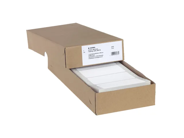 Etiquette HERMA 8163 101,6x48,4mm 1 rangée blanc 2000 pièces