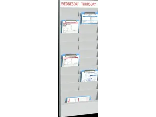 kantoorplanner,aanbouwmodule,20vakken,HxBxD 976x353x44mm - 1