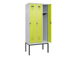 locker,HxBxD 2120x900x500mm,3vak,vak B 300mm,draaigrendel