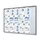 Vergrendelbaar notitiebord Indoor Slim 18xA4 met Schuifdeuren Zilver