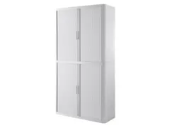 Roldeurkast HxBxD 2040x1100x415mm 4 Oh Romp Wit Front Wit