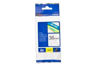 Labeltape Brother P-touch TZe-161 standaard 36mm zwart op transparant - 4