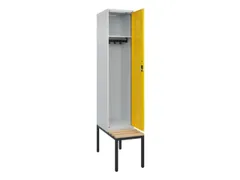 locker met bank,HxBxD 2120x400x815mm,1vak,vak B 400mm,cilinderslot
