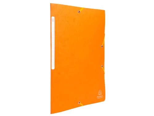 Elastomappen A4 glanskarton 3 kleppen monobloc-Oranje