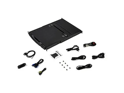 17 inch LCD KVM Console 1U Rackmount DVI VGA USB QWERTY