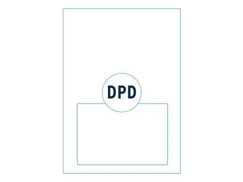 Retourlabel DPD IEZZY A4 1.000 vel 161,5x100mm 1000 labels