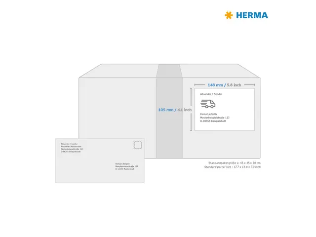 HERMA 8691 Premium Adresetiketten A4 148x105mm (A5) Wit 800 stuks
