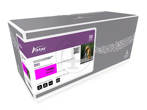 As20032 Astar Oki 43865722 C/Mc Toner Magenta Rebuilt 6000Pag Chip