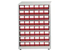 Stellingkast Hxbxd 410X605X870Mm 48Bakken Rood Frame Ral7035