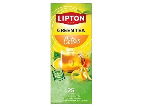 Thee Lipton Balance Green Tea Citrus Met Envelop 25Stuks