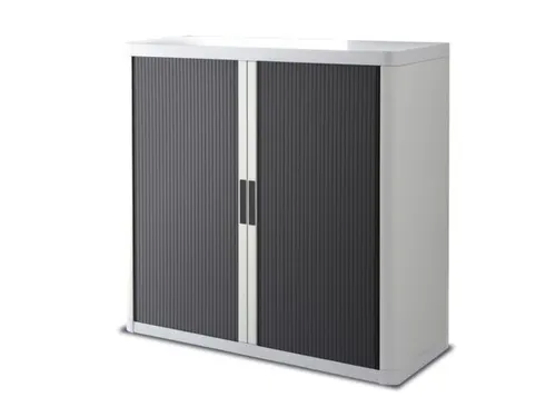 Roldeurkast HxBxD 1040x1100x415mm 2 Oh Romp Wit Front Antraciet
