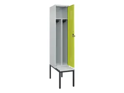 locker met bank,voor scheiding van kleding,HxBxD 2120x400x815mm,1vak