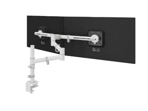 Monitorarm Viewgo Voor 2 Schermen 360° draaibaar Wit
