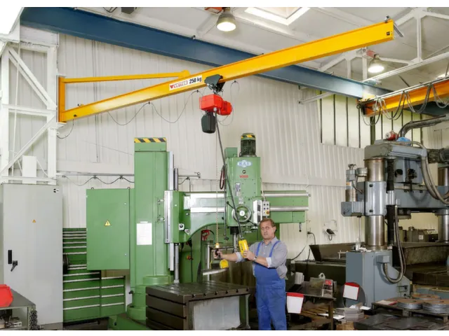 Wandzwenkkraan,draagverm. 500kg,uitlading 4000mm,staal,RAL1007