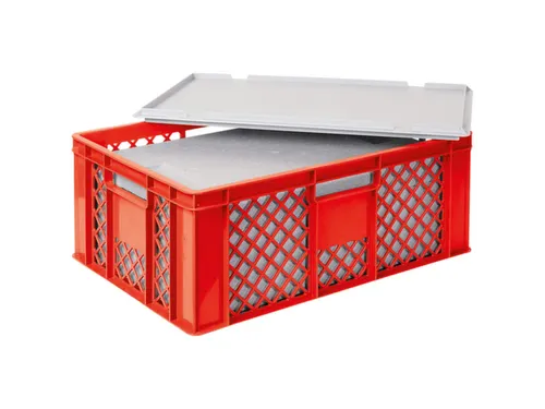 Euronorm-stapelbak,m. isoleerbox,HxLxB 240x600x400mm,43/20,4l,HDPE