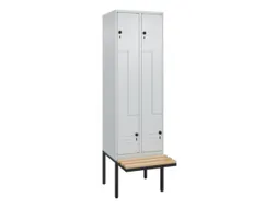 Z-garderobekast,HxBxD 2120x600x815mm,2vak,vak B 300mm,draaigrendel