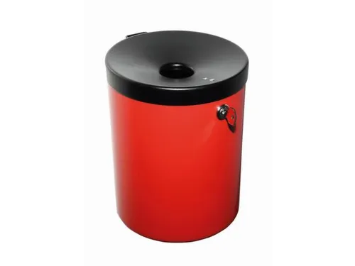 wandasbak,HxØ 250x180mm,romp staal,romp rood