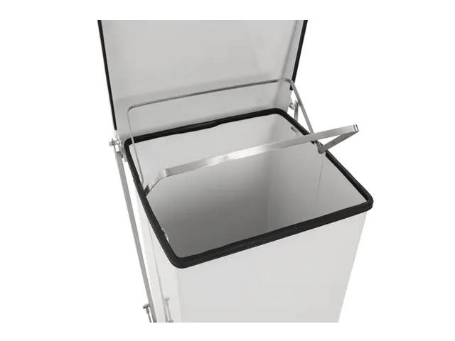 Poubelle à pédale industrielle 45L blanc