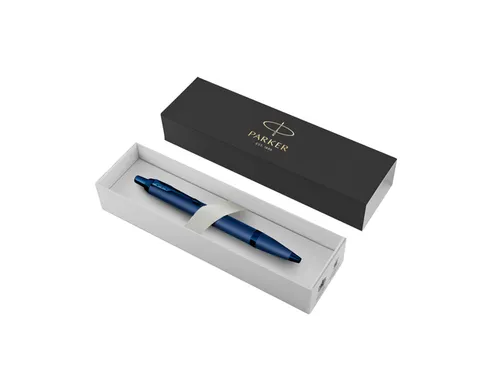 Balpen Parker IM Monochrome Blue Medium + blauwe inkt