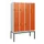 dubbeldekse locker,HxBxD 1950x1200x500mm,4x2vak.,vak B 300mm