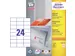 Etiquette Avery Zweckform 3474-200 70x37mm blanc 4800 pièces