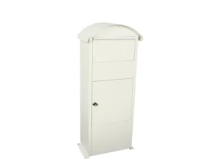 pakketbus,staal,mat wit,HxBxD 1100x410x265mm,inworp/uitname voor - 1