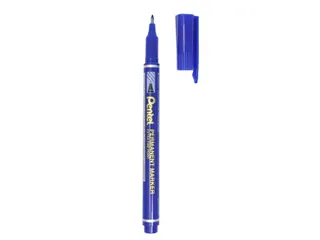 Pentel NF450-C Permanente marker Extra Fijne punt 1,2mm Blauw - 3