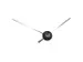 Wandklok NeXtime dia. 70cm zwart 'Hands'