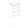 kantoorstelling,opbouwelement,HxBxD 740x600x445mm,MS-donkergrijs
