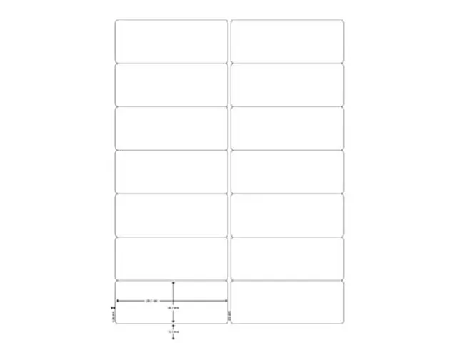 Etiquettes Q-Connect Multi-Purpose 99,1x38,1mm Blanc 1400 étiquettes