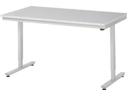 Werkbank elektrisch hoogte verstelbaar 720-1120x1500x800mm wit RAL7035