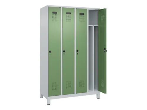 locker voor scheiding van kleding,HxBxD 1950x1200x500mm,4vak