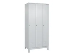 locker,HxBxD 1950x900x500mm,3vak,vak B 300mm,cil.-slot,voeten