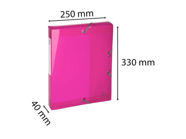 Klasseerdoos IDERAMA PP rug 40mm roze