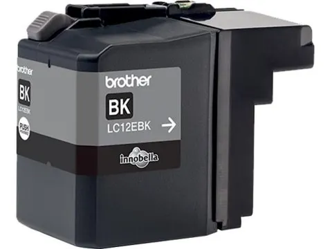 Brother LC12EBK, Zwart, Inkt op pigmentbasis, 1 stuk(s), 2400 pagina's