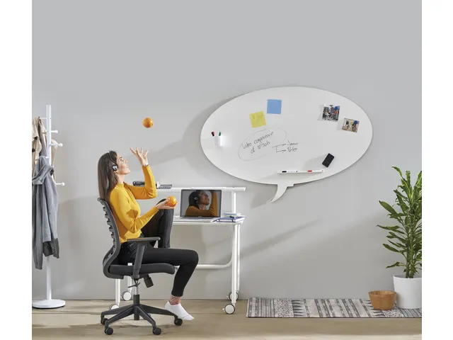 Whiteboard Rocada Skinshape Talk 75x115cm wit gelakt