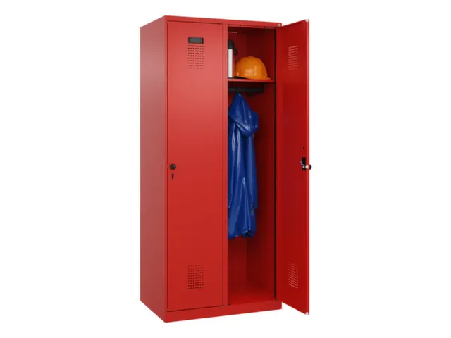locker,HxBxD 1850x800x500mm,2vak,vak B 400mm,draaigrendel