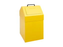 Afvalverzamelaar Vuurremmend 1X45 Liter 640X330X310Mm Geel